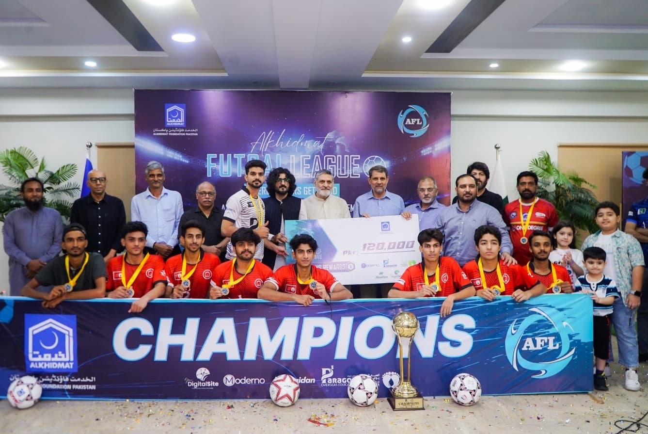 Alkhidmat Sports Club team celebration